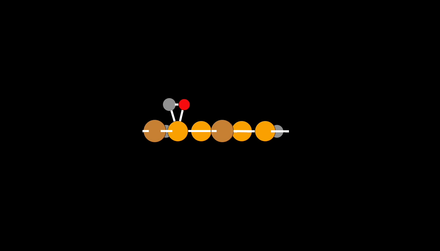 Top-down view of copper benzenehexaselenol